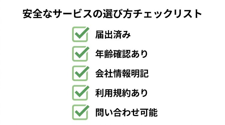 安全な出会い系サービスを選ぶための5項目チェックリスト